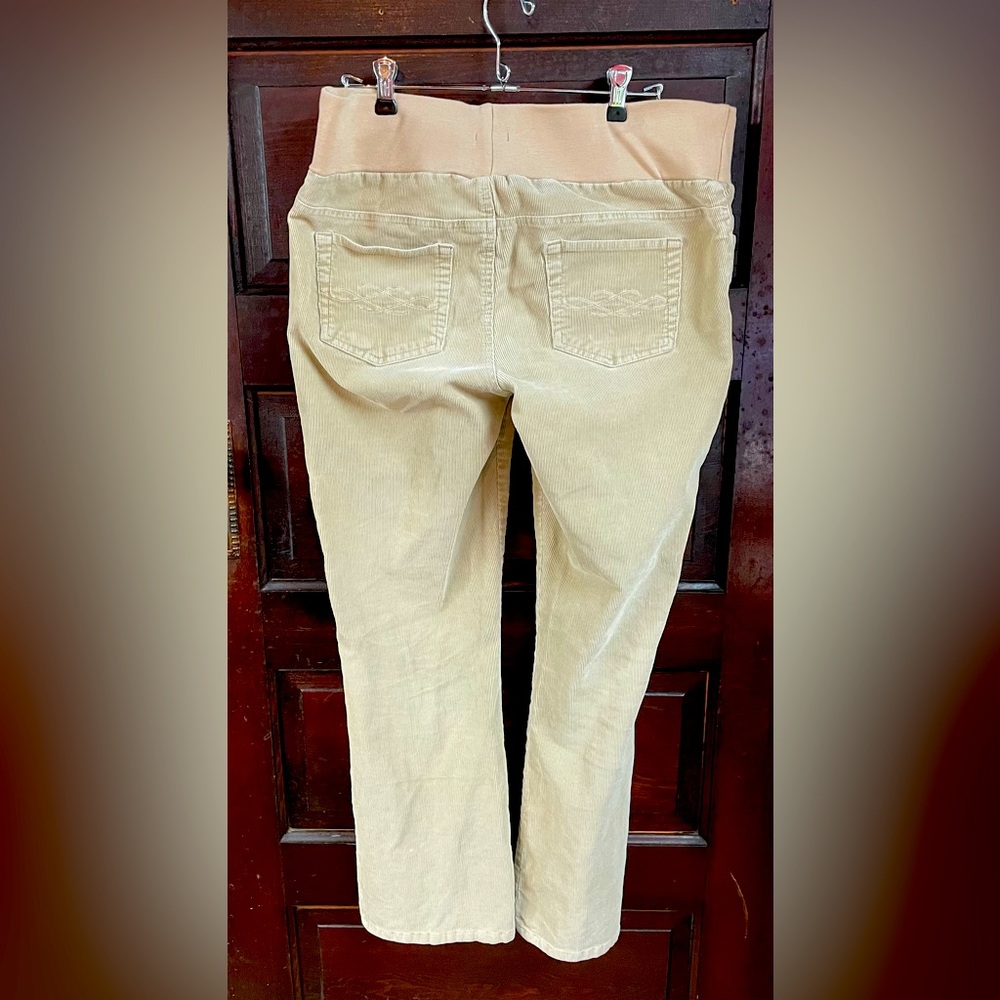 Duo Maturity Stretch Corduroys - Sz M - Tan
